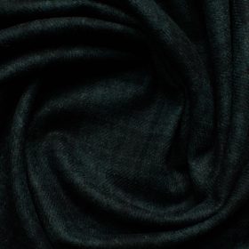 Modella Men's Acrylic Checks 2.25 Meter Unstitched Faux Tweed Jacketing & Blazer Fabric (Black & Green)