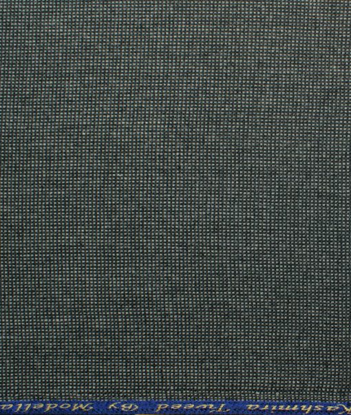 Modella Men's Acrylic Structured 2.25 Meter Unstitched Faux Tweed Jacketing & Blazer Fabric (Light Grey)