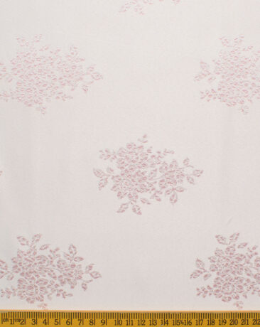Mark & Peanni Men's Terry Rayon Self Design  Unstitched Ethnic Fabric (Light Pink) - Image 5
