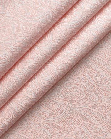 Nemesis Men's Terry Rayon Self Design 2.25 Meter Unstitched Ethnic Fabric (Pink)