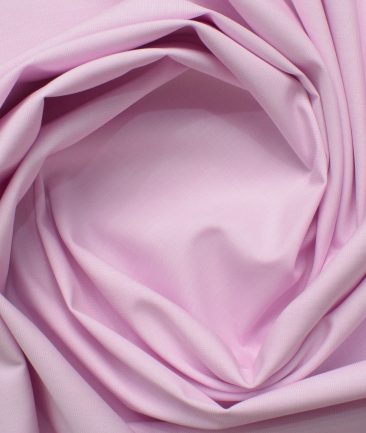 Raymond Men's Premium Cotton Solids 2.25 Meter Unstitched Shirting Fabric (Blush Pink)