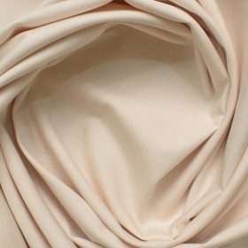 Raymond Men's Premium Cotton Solids 2.25 Meter Unstitched Shirting Fabric (Egg Nog Beige)