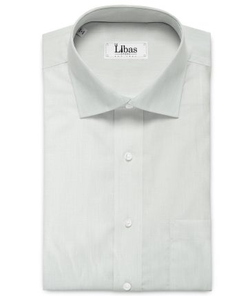 Raymond Men's 60 LEA Pure Linen Solids 3.50 Meter Unstitched Shirting Fabric (White)