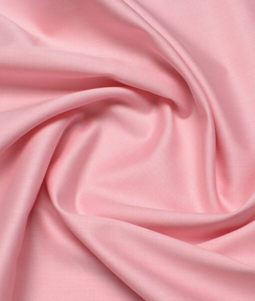 Soktas Men's 120/2 Giza Cotton Structured  Unstitched Shirting Fabric (Crepe Pink) - Image 3
