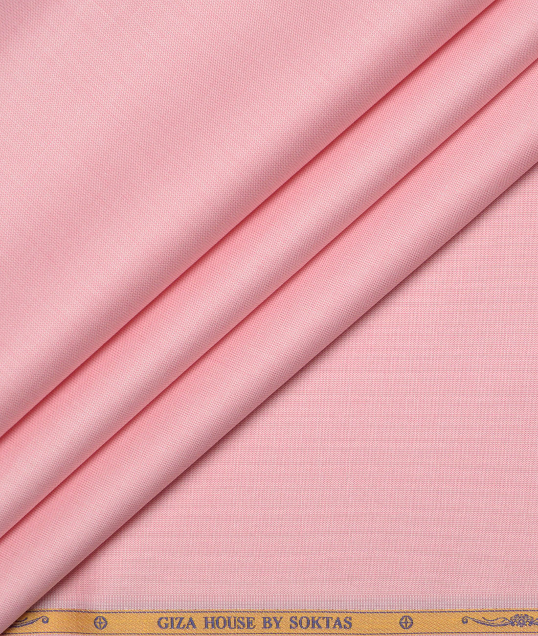 LSSOKSH178CREPEPKSLFPOXOCT Soktas Men's 120/2 Giza Cotton Structured Unstitched Shirting Fabric (Crepe Pink) - Image 1