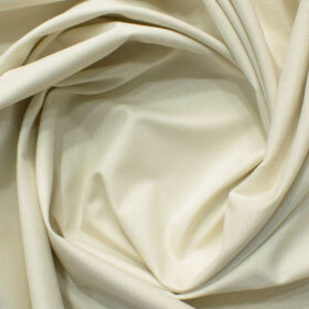 Arvind Men's Cotton Blend Wrinkle Free Self Design 2.25 Meter Unstitched Shirting Fabric (Beige)