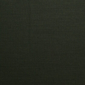 J.Hampstead Men's Polyester Viscose Structured 3.75 Meter Unstitched Suiting Fabric (Dark Seaweed Green)