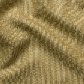 J.Hampstead Men's Polyester Viscose Structured 3.75 Meter Unstitched Suiting Fabric (Khakhi Brown)