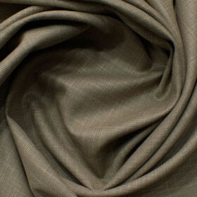 J.Hampstead Men's Polyester Viscose Self Design 3.75 Meter Unstitched Suiting Fabric (Light Brown)