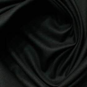 J.Hampstead Men's Polyester Viscose Structured 3.75 Meter Unstitched Suiting Fabric (Blackish Grey)