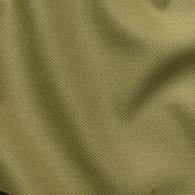 J.Hampstead Men's Polyester Viscose Structured 3.75 Meter Unstitched Suiting Fabric (Beige)