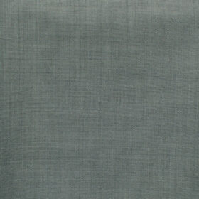 J.Hampstead Men's 45% Wool Self Design Super 120's1.30 Meter Unstitched Trouser Fabric (Grey)