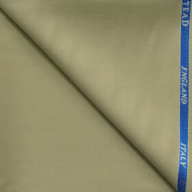 J.Hampstead Men's 45% Wool Solids Super 100's1.30 Meter Unstitched Trouser Fabric (Oat Beige)