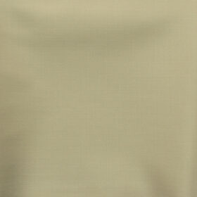J.Hampstead Men's 45% Wool Solids Super 100's1.30 Meter Unstitched Trouser Fabric (Egg Nog Beige)