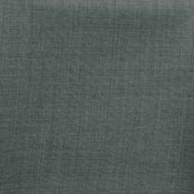 J.Hampstead Men's 45% Wool Checks Super 100's1.30 Meter Unstitched Trouser Fabric (Grey)
