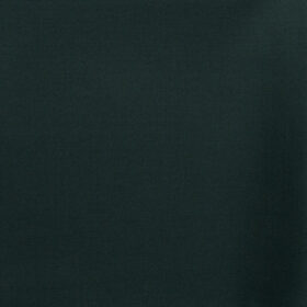 J.Hampstead Men's 45% Wool Solids Super 120's1.30 Meter Unstitched Trouser Fabric (Dark Pine Green)