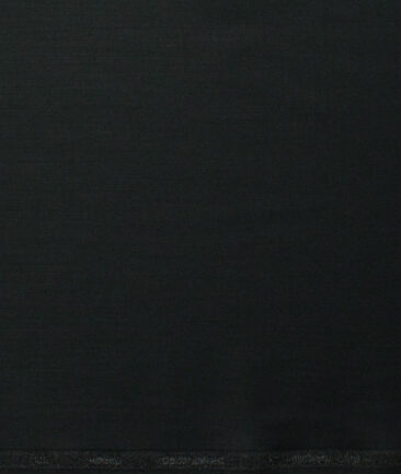 Siyaram's Men's Bamboo Wrinkle Resistant Solids 2.25 Meter Unstitched Shirting Fabric (Black)