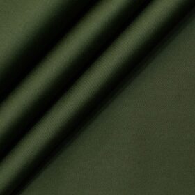 Donear Men's 100% Cotton Solids 2.25 Meter Unstitched Shirting Fabric (Seaweed Green)