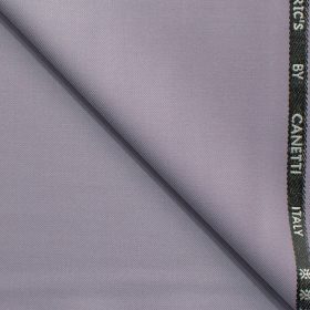 Canetti by Cadini Italy Men's Terry Rayon Solids 3.75 Meter Unstitched Suiting Fabric (Heather Purple)