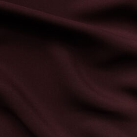 Italian Channel Men's Terry Rayon Solids 3.75 Meter Unstitched Flowy Japanese Stretchable Suiting Fabric (Dark WIne)