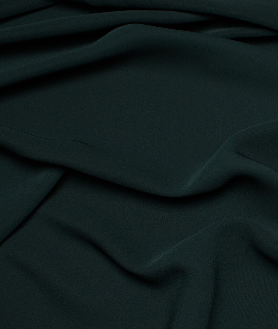 LSICTR147DKPINEGRNSOLIDSTRJAN-2 Italian Channel Men's Terry Rayon Solids Unstitched Flowy Japanese 4 Way Stretchable Lachka Armani Suiting Fabric (Dark Pine Green) - Image 1
