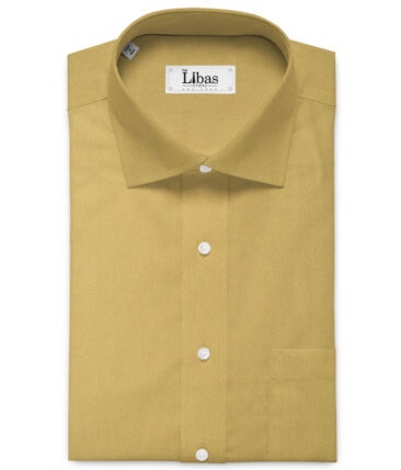 Ocm Men's Acrylic Wool Solids 2.25 Meter Unstitched Shirting Fabric (Sand Beige)