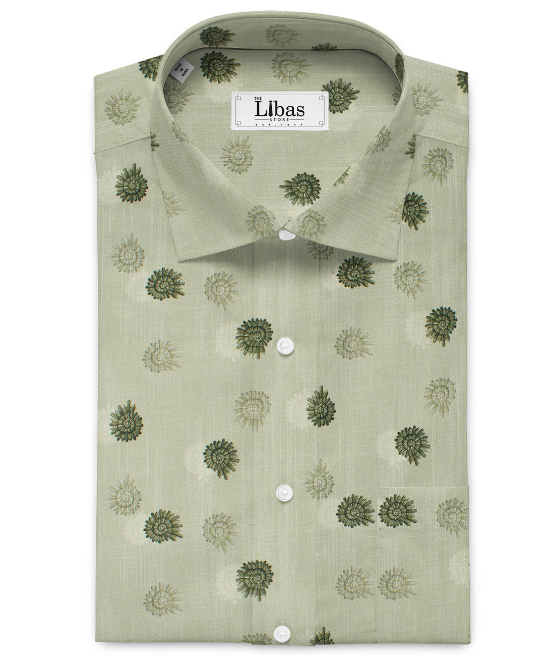 Buy Designer Grey Poly Blend Unstitched Printed Fabric Shirt Piece online   Looksgudin