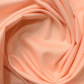 Raymond Men's Giza Cotton Structured 2.25 Meter Unstitched Shirting Fabric (Light Orange)