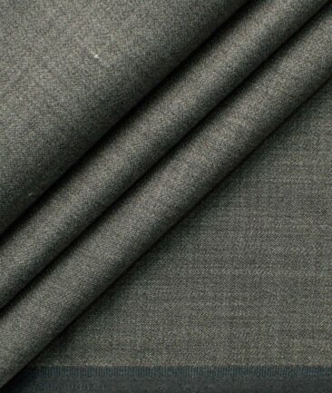 Raymond Men's Cotton Blend Wrinkle Free Structured 2.25 Meter Unstitched Shirting Fabric (Grey)