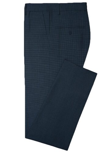 Rosseti Romano Men's Terry Rayon Structured  Unstitched Suiting Fabric (Dark Blue) - Image 6