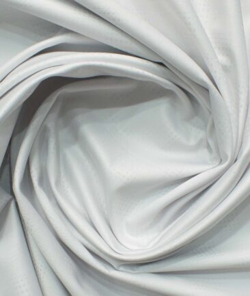 Siyaram's Men's Bamboo Self Design 2.25 Meter Unstitched Shirting Fabric (Light Grey)
