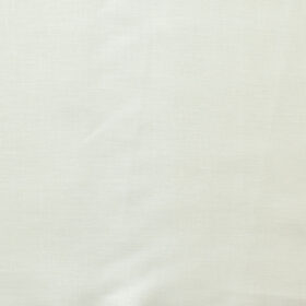 Burgoyne Men's 100% Linen 30 LEA Solids 3.75 Meter Unstitched Suiting Fabric (Milky White)