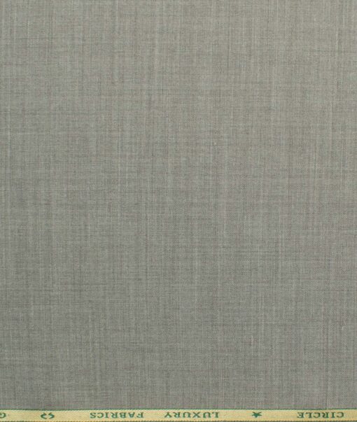 OCM Men's 35% Wool  Self Design 3.75 Meter Unstitched Suiting Fabric (Grey)