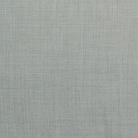 OCM Men's 35% Wool  Self Design 3.75 Meter Unstitched Suiting Fabric (Light Grey)