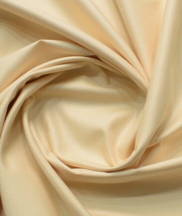 Arvind Men's Premium Cotton Structured 2.25 Meter Unstitched Shirting Fabric (Beige)