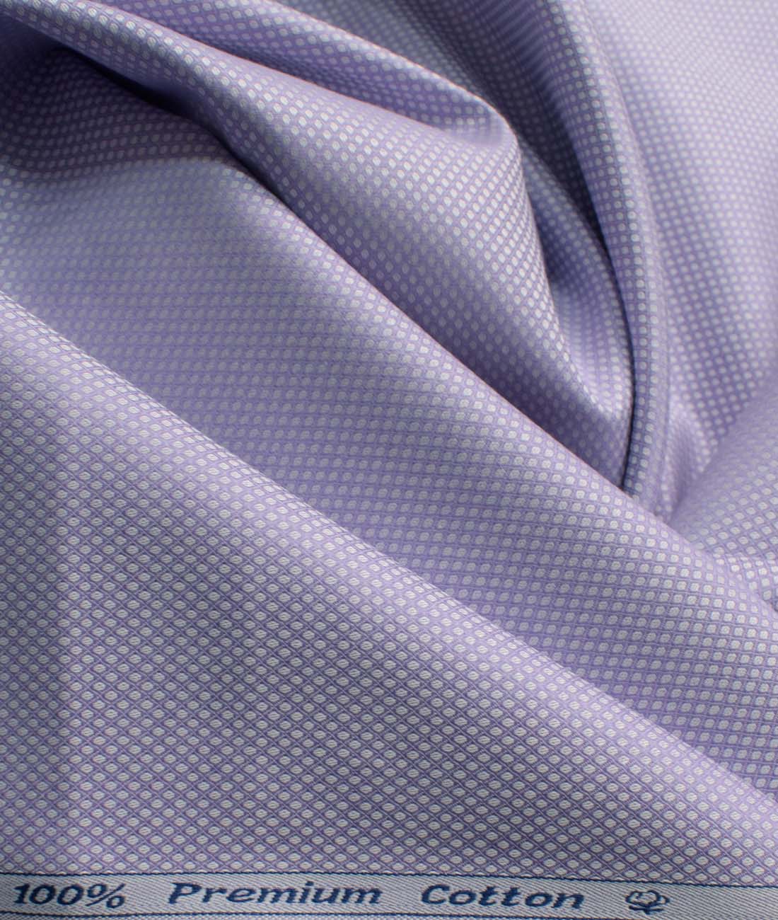 Arvind Men's Premium Cotton Structured Unstitched Shirting Fabric (Purple)