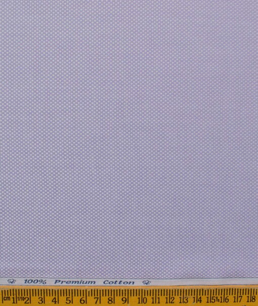 Arvind Men's Premium Cotton Structured 2.25 Meter Unstitched Shirting Fabric (Purple)
