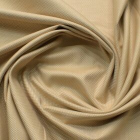 Arvind Men's Premium Cotton Structured 2.25 Meter Unstitched Shirting Fabric (Sand Castle Beige)