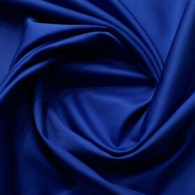 Birla Century Men's 70's Giza Cotton Solids 2.25 Meter Unstitched Shirting Fabric (Bright Royal Blue)