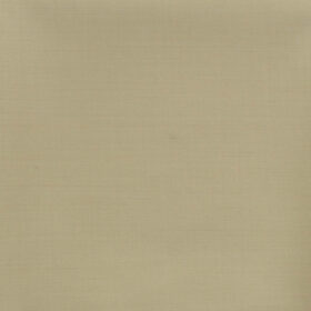 J.Hampstead Men's 60% Wool Super 130's Checks 1.30 Meter Unstitched Trouser Fabric (Oat Beige)