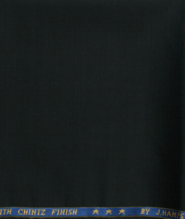 J.Hampstead Men's 60% Wool Super 130's Structured 1.30 Meter Unstitched Trouser Fabric (Dark Sea Green)