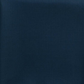 J.Hampstead Men's 60% Wool Super 140's Solids 1.30 Meter Unstitched Trouser Fabric (Regal Blue)