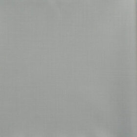 J.Hampstead Men's 60% Wool Super 140's Solids 1.30 Meter Unstitched Trouser Fabric (Nebula Grey)