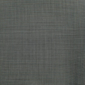 J.Hampstead Men's 60% Wool Super 130's Houndstooth 1.30 Meter Unstitched Trouser Fabric (Grey)