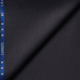 J.Hampstead Men's 60% Wool Super 140's Solids 1.30 Meter Unstitched Trouser Fabric (Dark Purple)