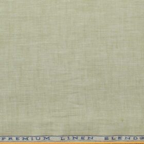 Cavallo by Linen Club Men's Cotton Linen Self Design 2.25 Meter Unstitched Shirting Fabric (Bone Beige)