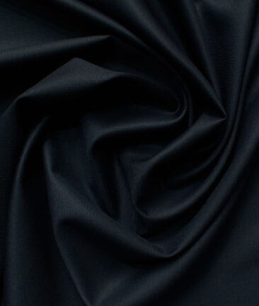 J.Hampstead Men's Wool Solids Super 100's  Unstitched Suiting Fabric (Dark Blue) - Image 3