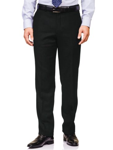 J.Hampstead Italy by Siyaram's Men's 20% Merino Wool Super 100's Solid Unstitched Suiting Fabric (Jet Black) - Image 4