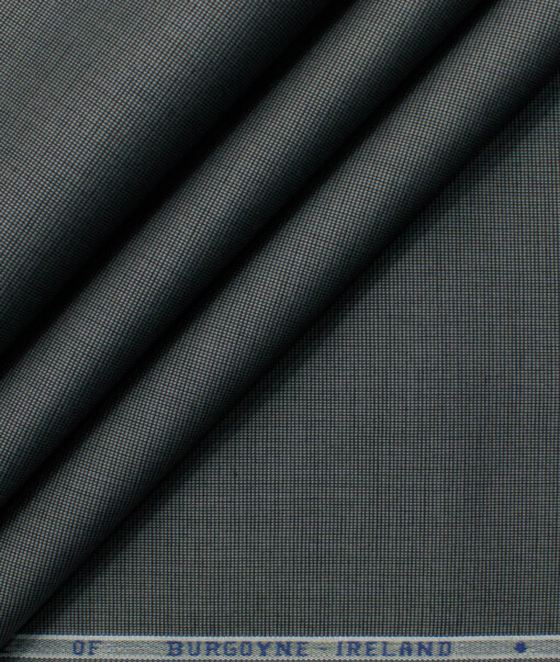 Burgoyne Men's Giza Cotton Solids 2.25 Meter Unstitched Shirting Fabric (Dark Grey)