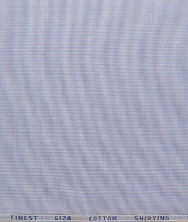 Burgoyne Men's Giza Cotton Solids 2.25 Meter Unstitched Shirting Fabric (Light Purple)